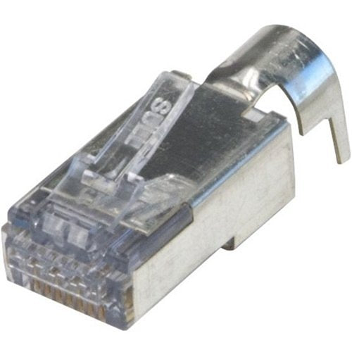 Platinum Tools 105028 ezEX-44-RJ45 CAT6 STP Connector with External Ground, 100-Piece