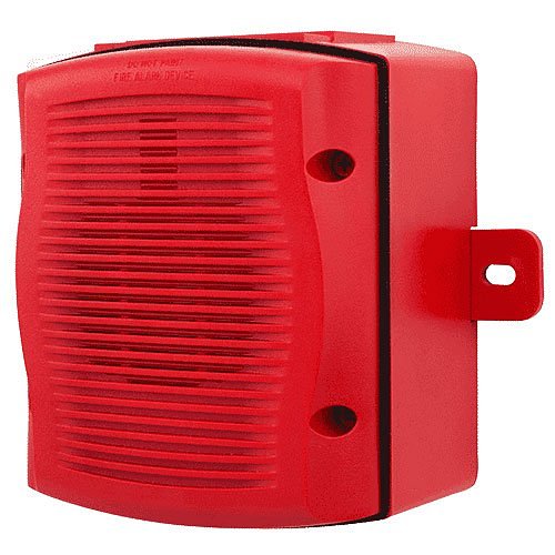System Sensor SPRKA Speaker, Wall Mount, Outdoor, Red