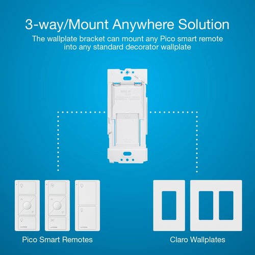 Lutron PJ2-2B-GIV-L01 2-Button Pico Smart Remote, with Light Icons, Ivory