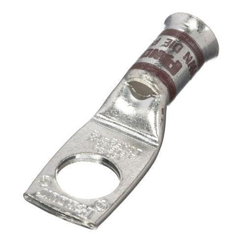 Panduit LCAF2-12-E Compression Connector Lug, 1-Hole, #2AWG, Copper