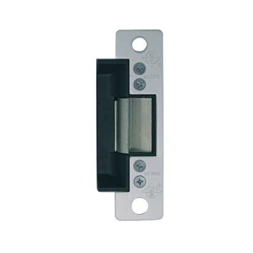 Adams Rite 7100-519-628-00 Electric Strike, Fail Secure, 4-7/8\\"x1-1/4\\" Flat Faceplate with Radius Corners, 24V DC, Satin Aluminum Clear Anodized