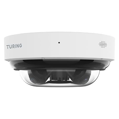 Turing Video TP-X4D5AV2-1Y SMART Series 5MPx4 Multi-Sensor Dome IP Camera with (4) TV-CORE1Y Cloud VMS Licenses