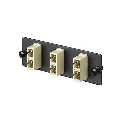 Panduit FAP3WEIDSCZ Opticom Fiber Adapter Panel, OM1, SC Duplex, Electric Ivory