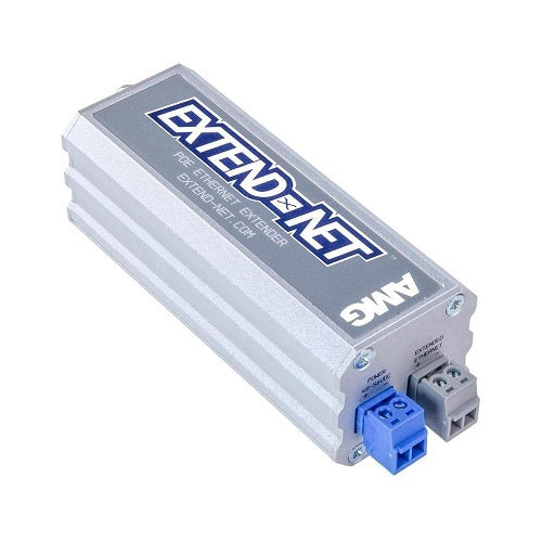 AMG Systems AMG160-1F-1ET Extend-Net Series Industrial Ethernet Extender Over 2-Wire with 30W PoE Pass-Through
