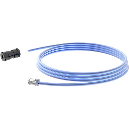Panduit FC-ICC/P3MBU TX6A UTP FieldCord Connector, CAT6A, 6A UTP Connector, Plenum RJ45 Cord, Blue, 9.84\'
