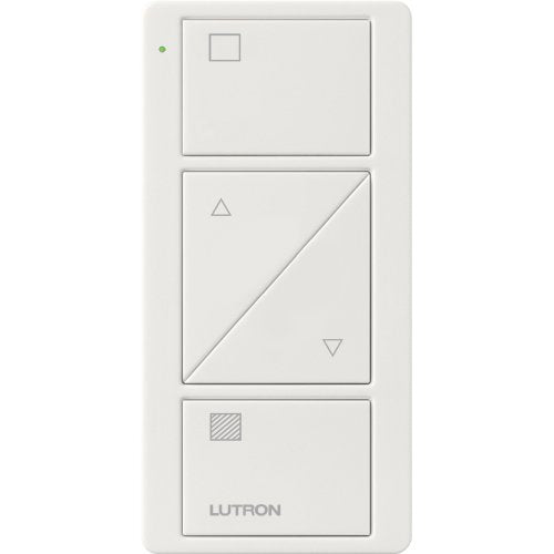 Lutron PJ2-2BRL-GWH-S01 2-Button with Raise / Lower, Pico Smart Remote, with Shade Icons, White