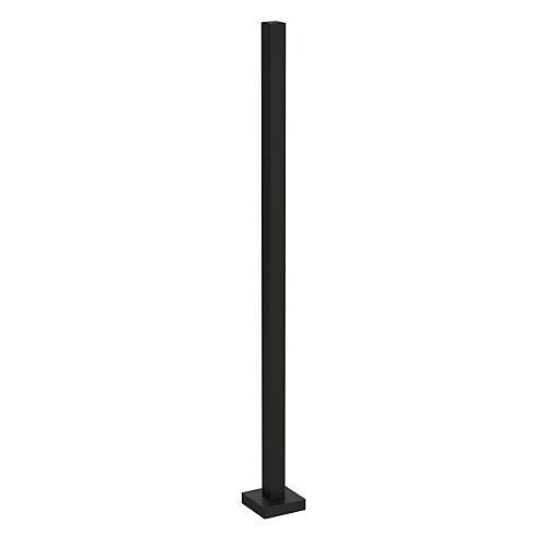 Pedestal Pro 66TOW-PRO-003-CRS 14\' Steel Camera Pole with 6\\" Tube, ADA Compliant, Powder Coated Black Wrinkle