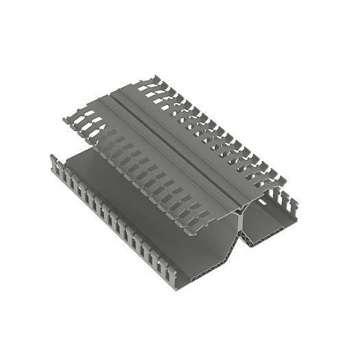 Panduit DRD22LG6 PanelMax DIN Wiring Duct with Base, Covers and DIN Rail Fasteners, 2-Height