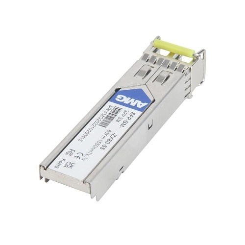 AMG Systems SFP-SM-2.5G-ZX80-55 SFP Singlemode, 2.5Gb, 2 Fibers, 80Km, LC Connectors, 1550nm Tx/Rx, -40°C to +85°C, DDM