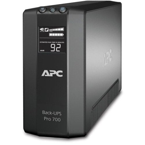 APC BR700G Back-UPS Pro 700VA, 420W, 120V, 3x battery backup & 3x surge outlets, data line protection RJ45/coax, NEMA 5-15 (formerly Back-UPS RS 700) Image of 2G-BR700G