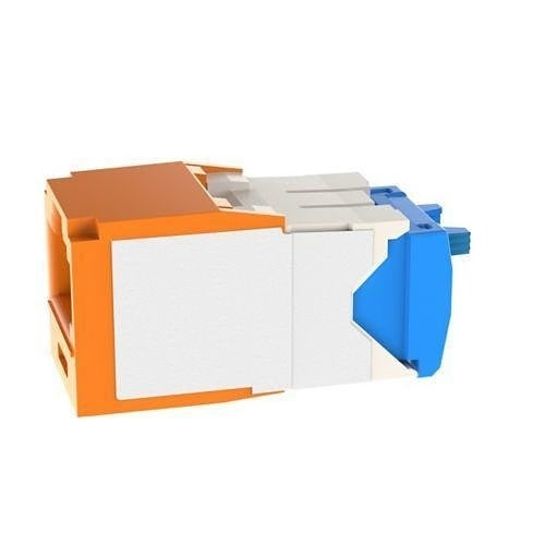 Panduit CJK6X88TGOR Mini-Com CAT6a UTP RJ45 TG Keyed Jack Module, Orange