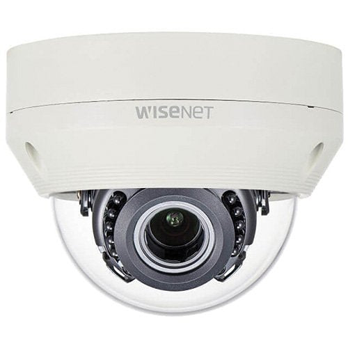 Hanwha HCV-6070R HD+ Series 2MP Analog HD IR Vandal Dome Camera, 3.2-10mm Varifocal Lens, Ivory