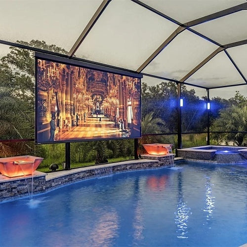 Draper 138020 Nocturne 94\\" Projection Screen, 16:10 Contrast Grey XH800E 110V