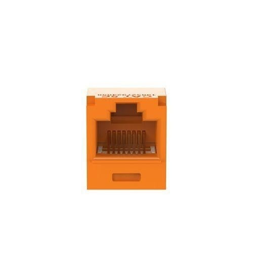 Panduit CJ5E88TGOR Mini-Com Module Cat 5e UTP Keystone Jack, 8 Pos 8 Wire, Orange