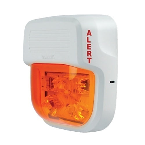 Valcom V-998-AM LED Strobe with Amber Lens, White