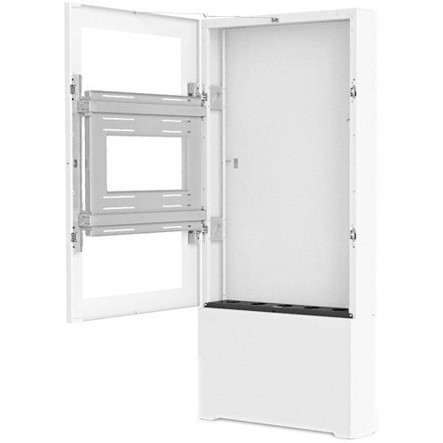 Chief LF55UWP-B2B Impact Portrait Floor Mounted Back-to-Back Kiosk, White, 55\\"