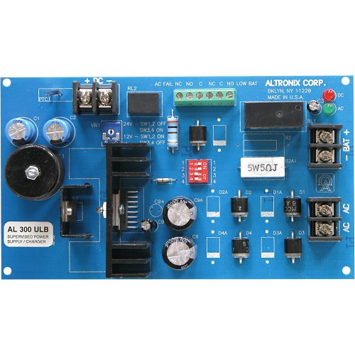 Altronix AL300ULB Power Supply/Charger, Single Class 2 Output, 12/24VDC at 2.5A, Board Image of AX-AL300ULB