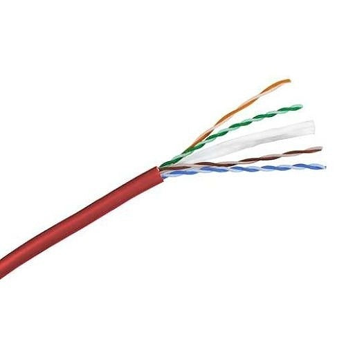 Hubbell HC6SRR NEXTSPEED CAT6 Cable, Riser, 550 MHz, 1000\' Spool, Red