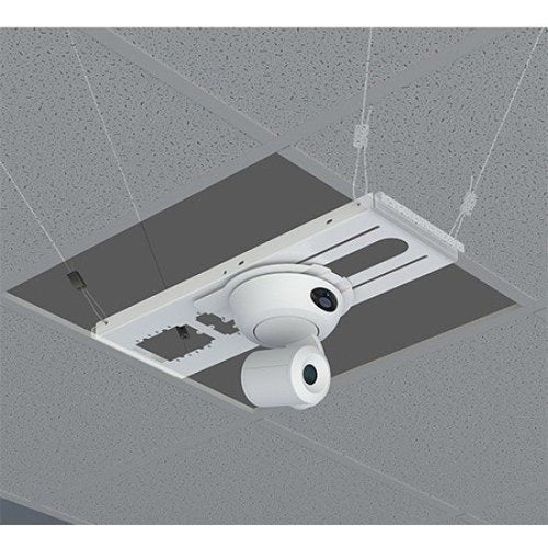 Chief CMS446 8\\" Vaddio Speed-Connect Suspended Ceiling Camera Plate, WireVice Cable Suspension System, White