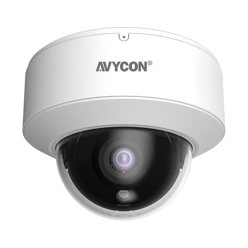 AVYCON AVC-VNN81FLT/2.8 8MP 4K IP Vandal Dome Camera, 2.8mm Lens, Smart AI, Plug & Play, PoE
