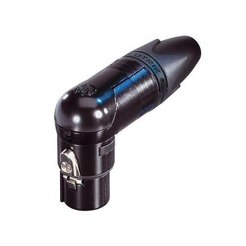 NEUTRIK NC5FRX-BAG RX5 PIN Female Connector,  Black/Silver