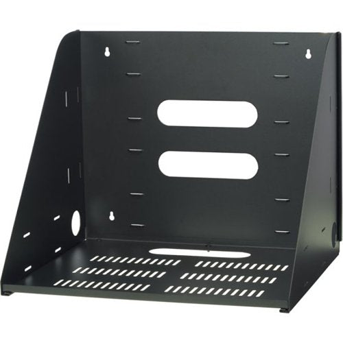 VMP VWS Vented Wall Shelf, 200lb Load Capacity, Black