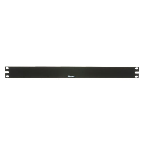 Panduit DPFP1 Horizontal Flat Rack Filler Panel, 1U, Steel, Black