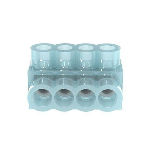 Panduit PCSB4-4-6Y Multi-Tap Connector, Double-S Double-Sided, Clear