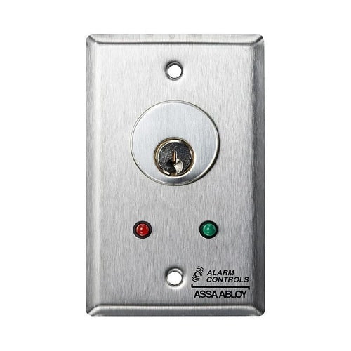 Alarm Controls MCK-4-5WP Mortise Cylinder Key Switch,  Stainless Steel, Non-Illuminated