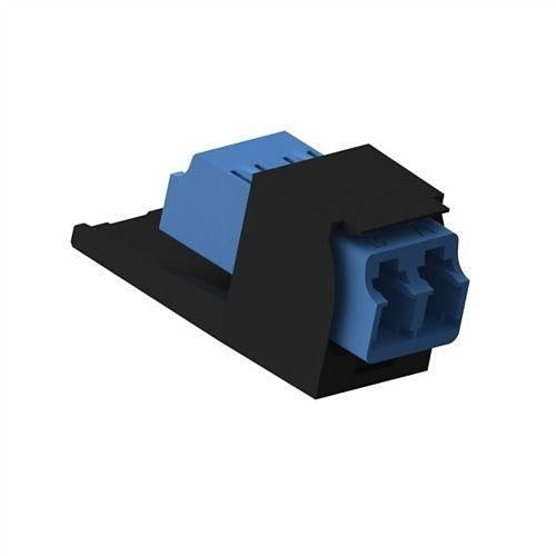 Panduit CMDSLCZBL Mini-Com Singlemode Duplex LC Adapter Blue, Black Module