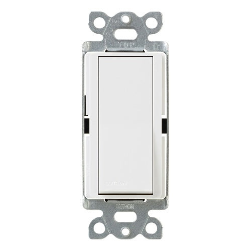 Lutron SC-1PS-SW Claro Single Pole Switch, Standalone, Satin Snow White