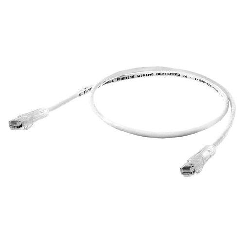 Hubbell HC6W60 CAT6 24-8 NEXTSPEED Patch Cord, Slim, 60\', Copper, White