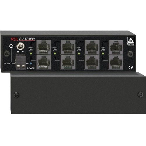 RDL RU-TP4PW Twisted Pair Power Inserters, Output