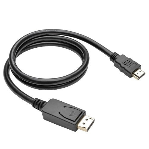 Tripp Lite P582-003-V2 DisplayPort 1.2 to HDMI Adapter Cable, DP with Latches to HDMI M/M, 4K, 3\' (0.9m)