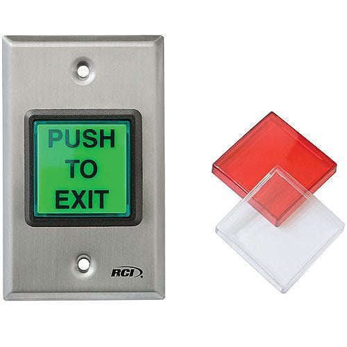 RCI 972 All-In-One Illuminated Pushbutton, English/French Momentary Image of RU-972LEFMO9