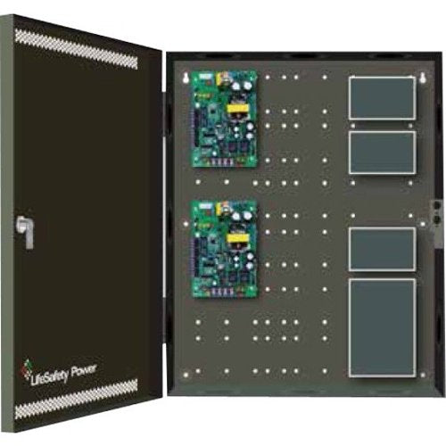 LifeSafety Power FPO75/75-E2 6A 12VDC or 3A 24VDC Access Control Power Supply 16" x 20" x 4.5" Enclosure