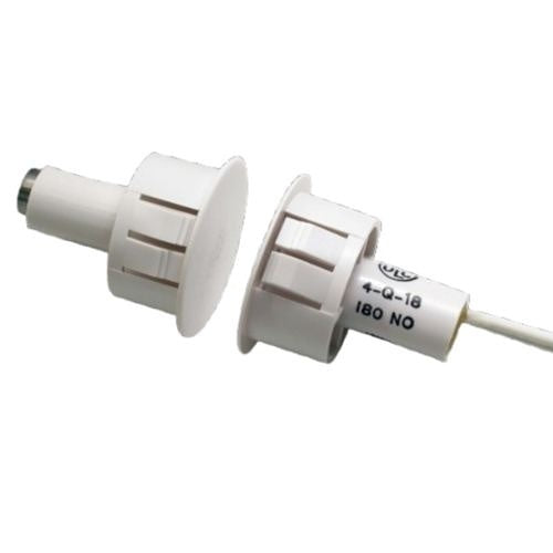 GRI 195-12WG 3/4\\" Steel Door Recessed Switch Set, Wide Gap, 5W, 175VDC, 0.25 Amp, DPDT, X 2, Black