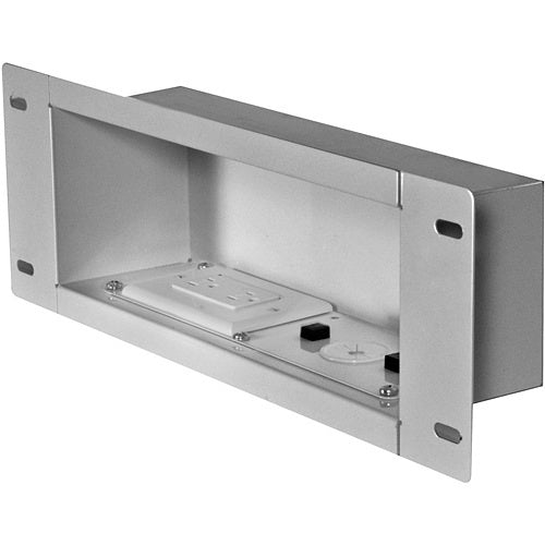 Peerless-AV Recessed Cable Managementand Power Storage Accessory Box with Surge Protected