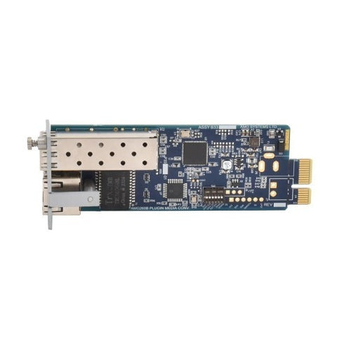 AMG Systems AMG260B-1F-1S AMG260B Series Industrial Blade Media Converter Card, 1 x 10/100Base-T(x) RJ45 Port, 1 x 100/1000Base-Fx SFP Port, Blade Rack Power Input