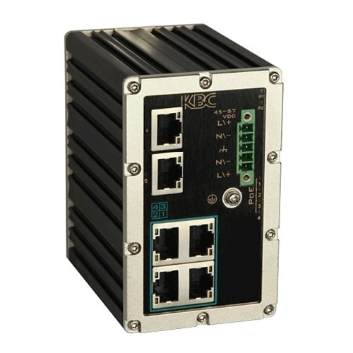 KBC Networks ESUGS4-G2-L-B INDSTL 4+2 UNMGD POE SWITCH