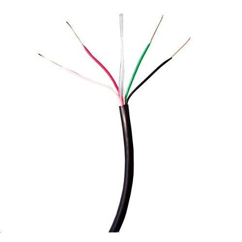 ADI PRO RN-9125508 22/4 Solid Riser Unshielded Cable, CL3R, 500\' Speed Coil, Black