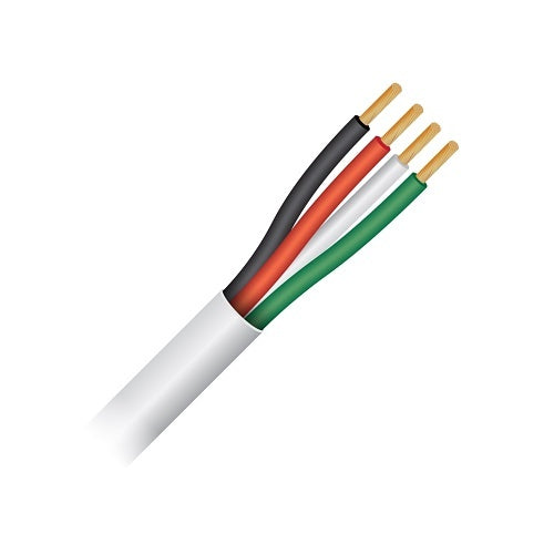 Paige 2U18042B5 18/4c Stranded, Plenum, White Jacket, 500' Box