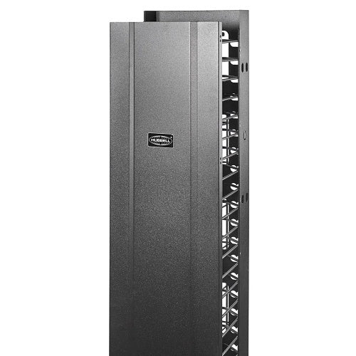 Hubbell VM820 Cable Management, MAX Series, Vertical, 8\\" Wide, 20\\" Deep, Double Sided