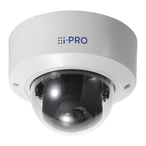 i-PRO WV-X22500-V3L X-Series 5MP Dome IP Ca,era with AI Engine, IK10, White