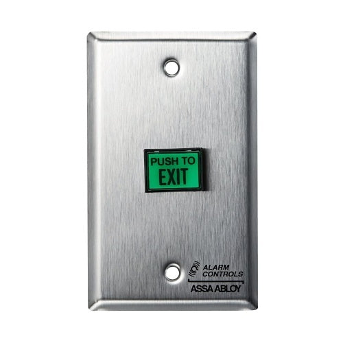 Alarm Controls TS-5 Request Exit, 1/2\\"  Illuminated Push Button, Red, Blue