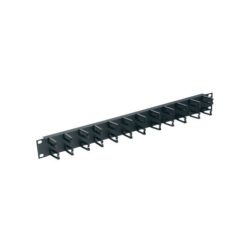 Middle Atlantic HCM-1 1U RMS D-Ring Horizontal Rack Cable Manager with Micro-Clip