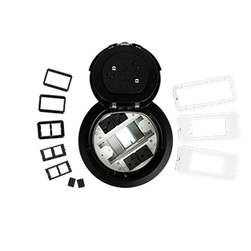 Middle Atlantic 6ATC2PBK 6" Prewired Surface Style Assembly, 6", Black