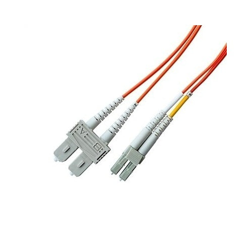 Lynn Electronics D-L2S2-1R2-015M Multimode Fiber Optic Patch Cable, Duplex, 62.5/125, LC-SC, 15m
