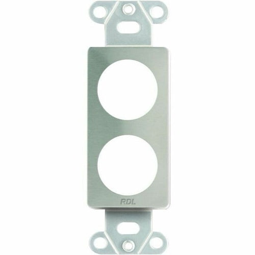 RDL DS-D2 Series Double Plate for Standard and Specialty Connectors, Stainless Steel