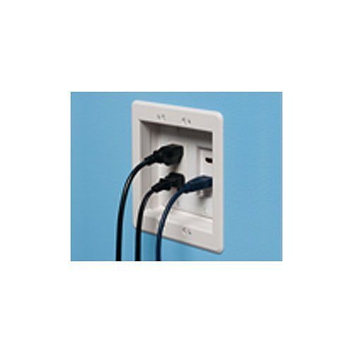 Arlington TVBU505GC 2-Gang Recessed TV Box for Power and Low Voltage for Canada